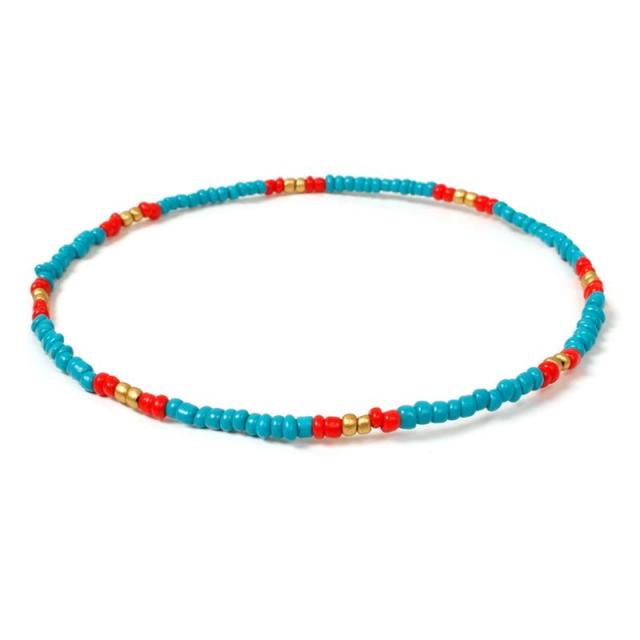 Bohemian Style Bead Decor Necklace