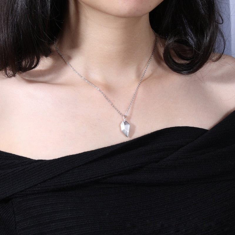 Magnetic Couple Necklace Lovers Heart Pendant