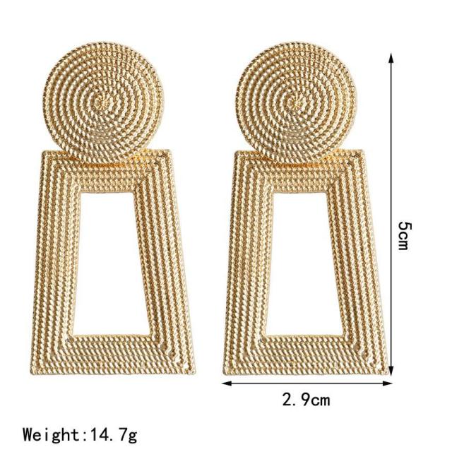 Big Earrings Exaggerated Matte Stud Earrings For Women