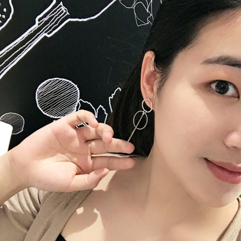 NEW Gold Metal Tassel Earrings for Women