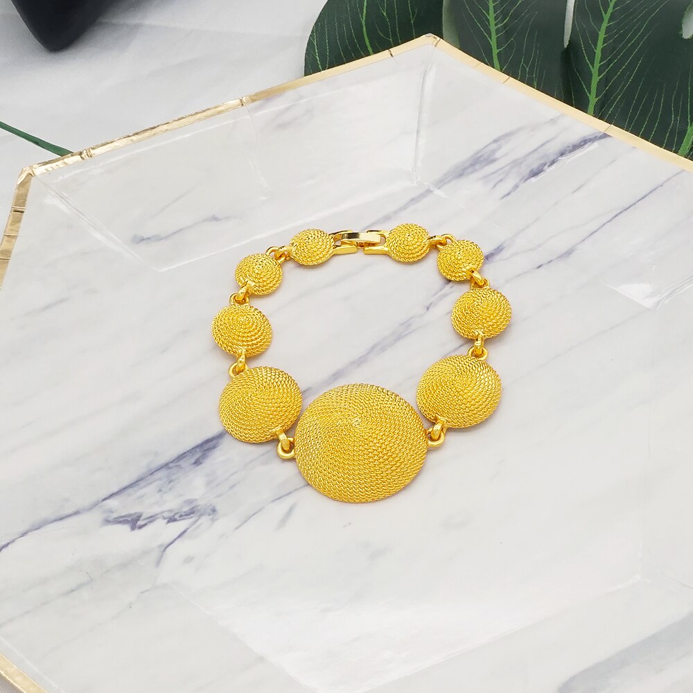 African Bridal  Necklace Bracelet earrings ring set