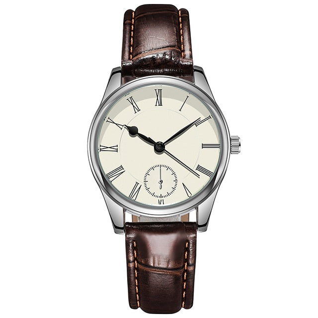 Classic Man Watches Crocodile Leather Strap Light
