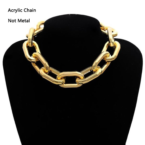 Punk Lock Choker Necklace Pendant