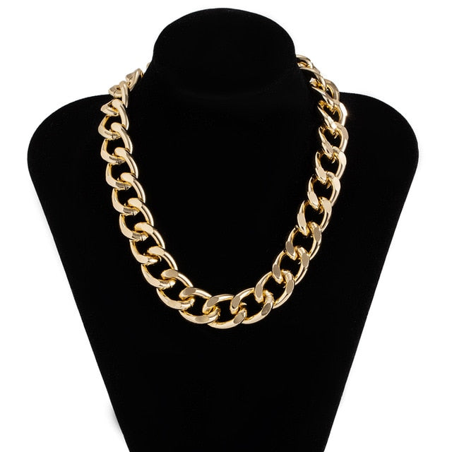 Punk Lock Choker Necklace Pendant