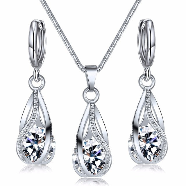 Vintage Crystal Round Jewelry for Women