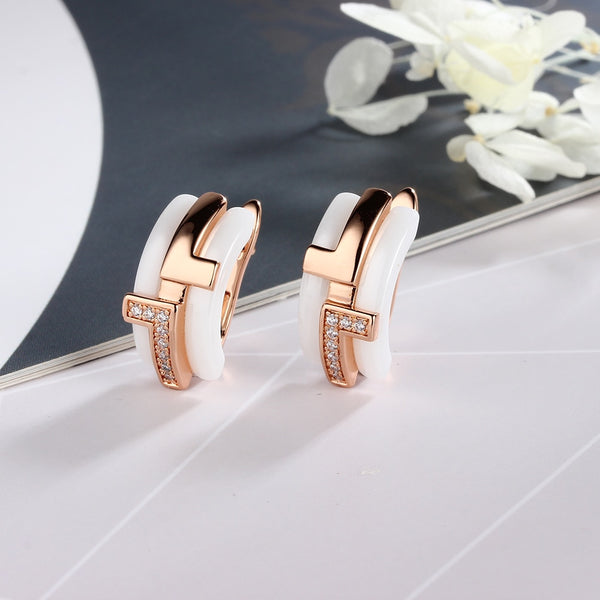 Pendientes redondos de cerámica inusuales de tendencia con los mejores pendientes de moda para niñas