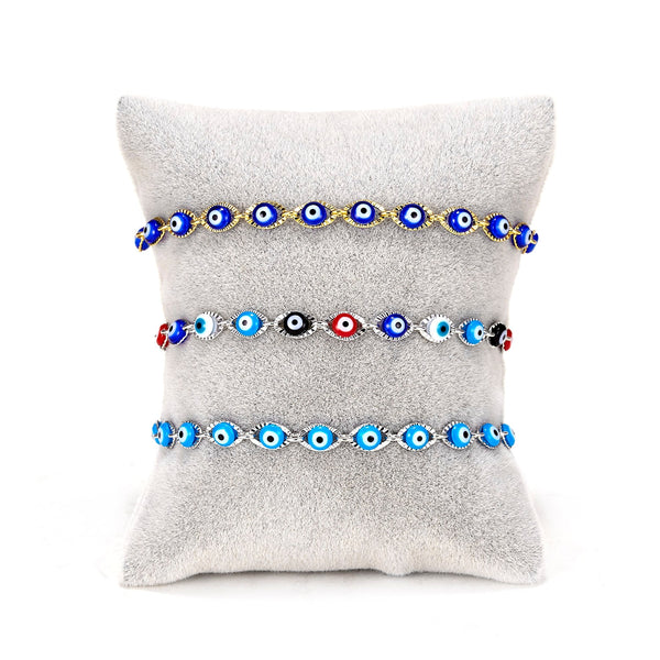 Pulsera turca de la suerte con ojo malvado para mujer