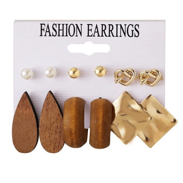Vintage Tassel Acrylic Earrings For Women Bohemian Earrings Set