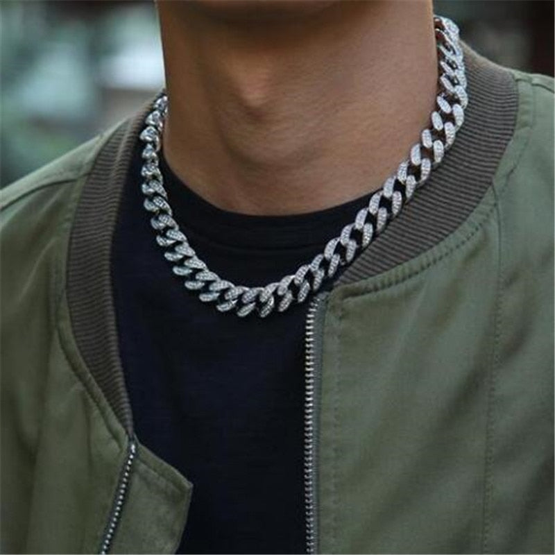 Gold Necklace +Watch+Bracelet Hip Hop Miami