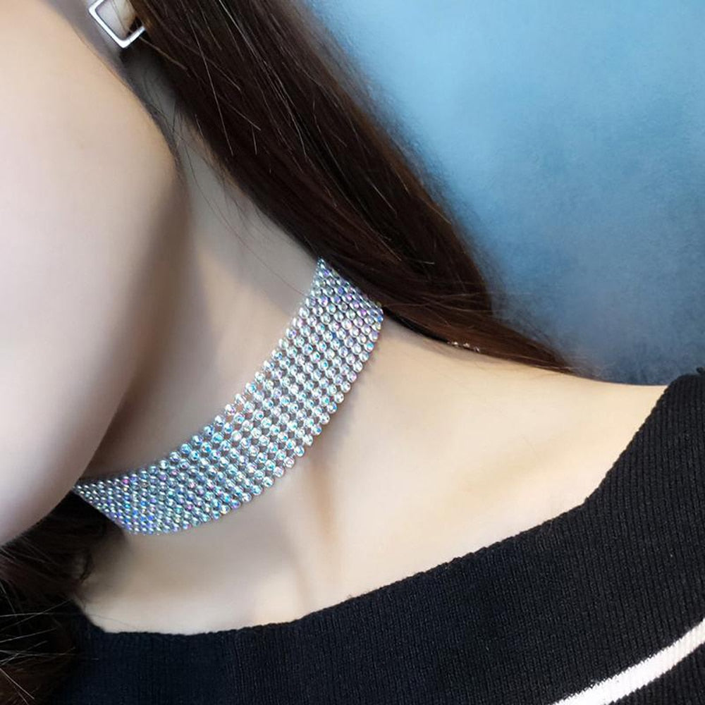 Crystal Rhinestone Choker Necklace