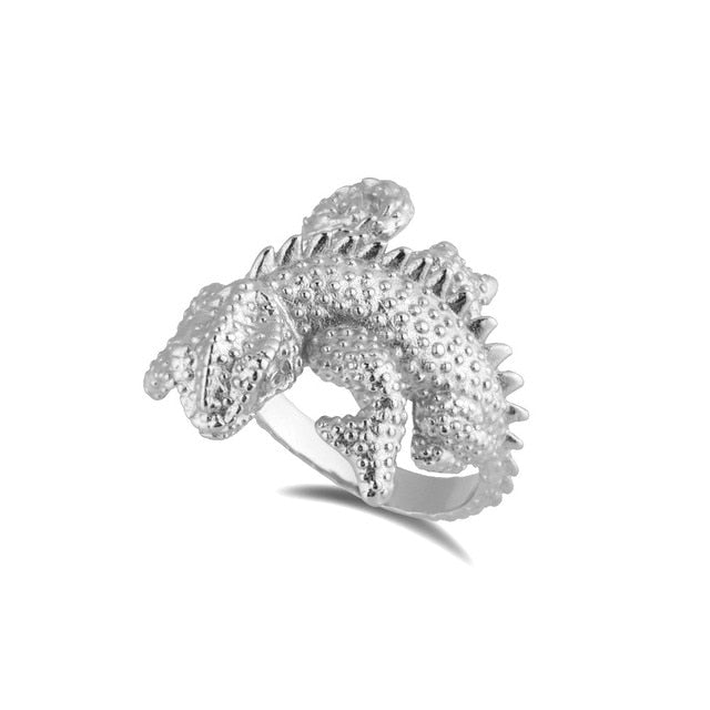 Big Large Lizard Thick Resizable Adjustable Rings