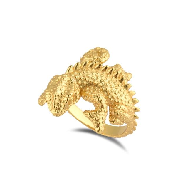 Big Large Lizard Thick Resizable Adjustable Rings
