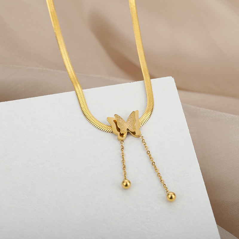 Vintage Butterfly Necklace