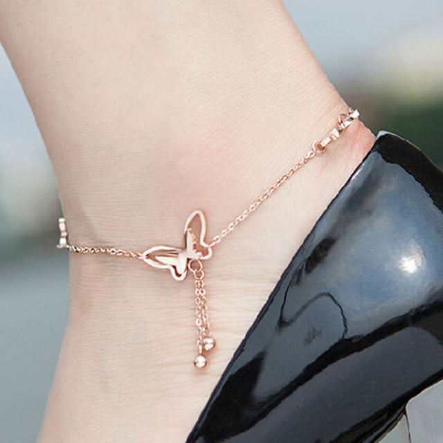 New Accessories butterfly anklet bracelet women
