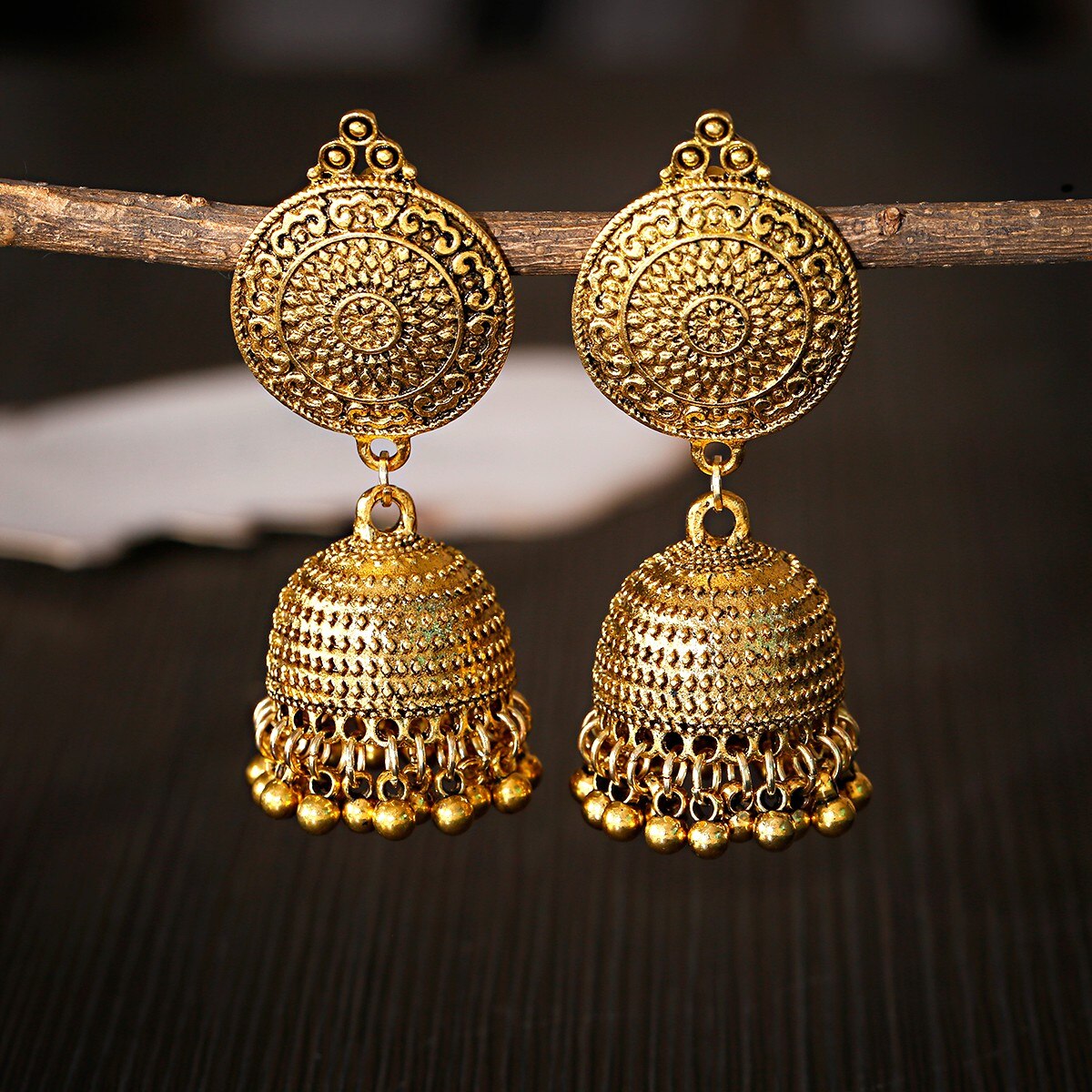 Piercing Indian Jewelry Jhumka Charms Earrings For Women