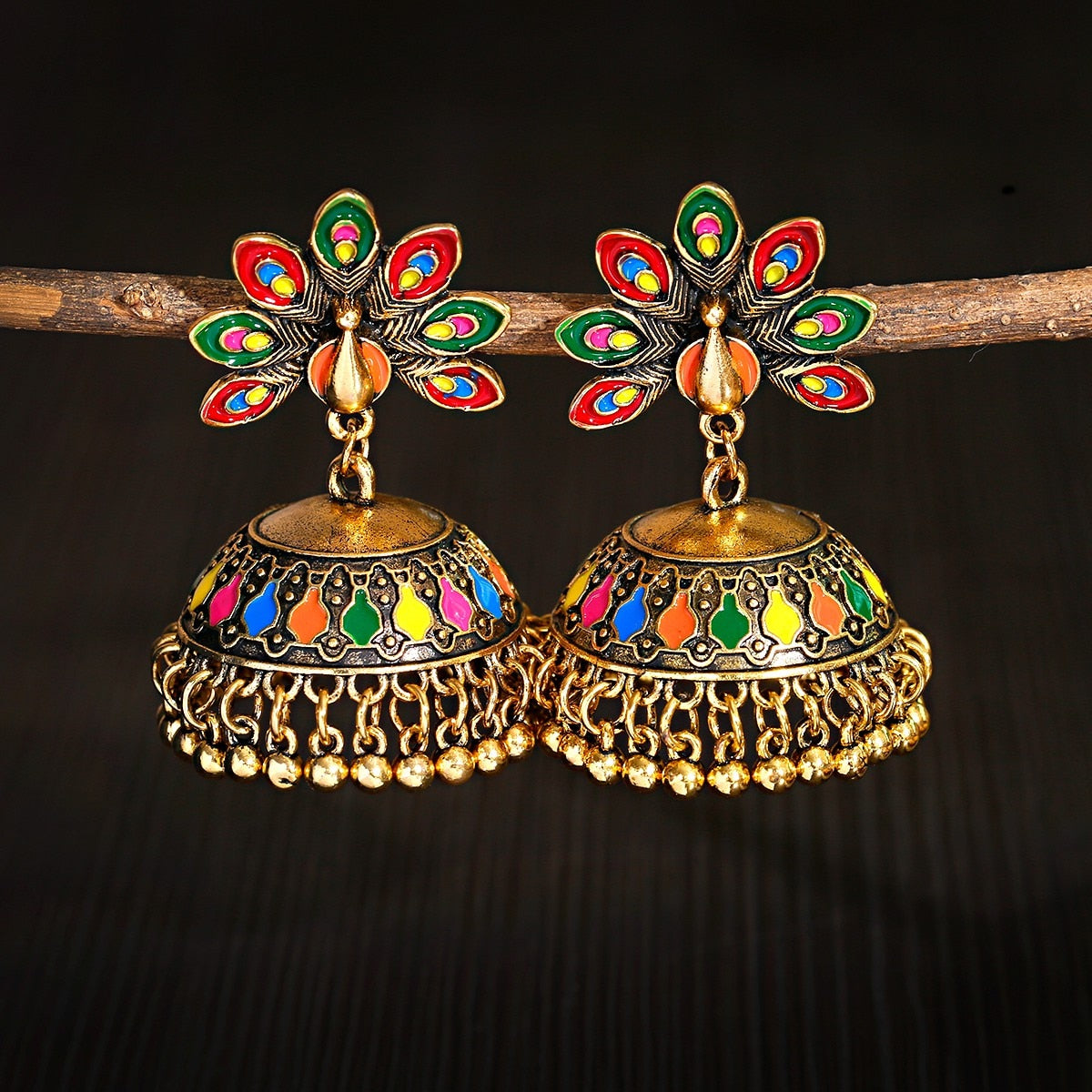 Piercing Indian Jewelry Jhumka Charms Earrings For Women