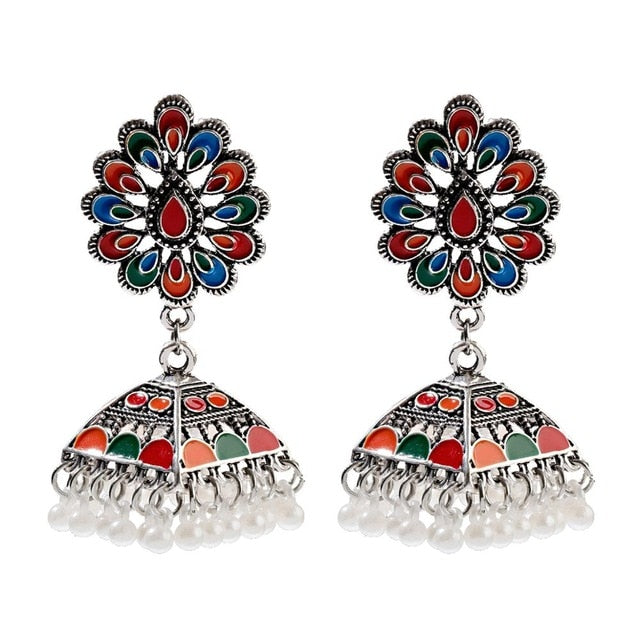 Piercing Indian Jewelry Jhumka Charms Earrings For Women