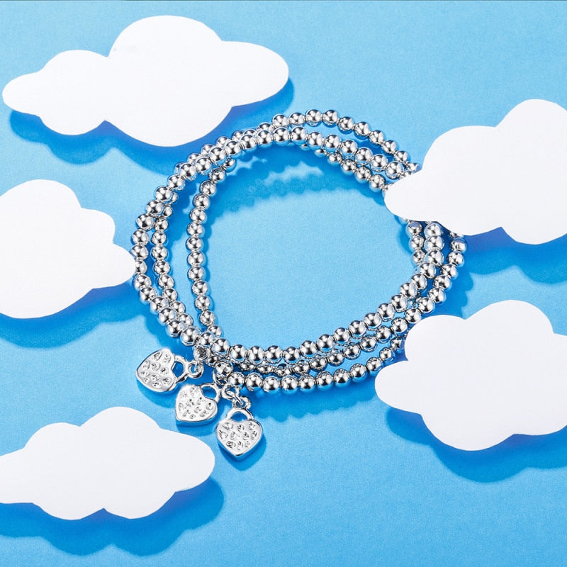 Women's Gold Color  Chain Charm Bracelet