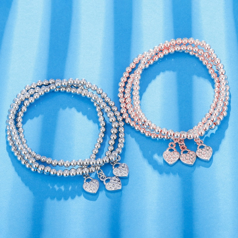 Women's Gold Color  Chain Charm Bracelet