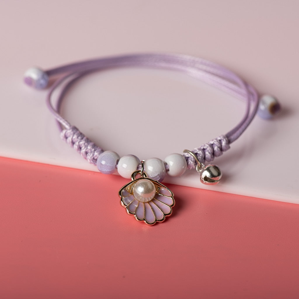 Cute Metal Drip Glaze Pendant Bracelet