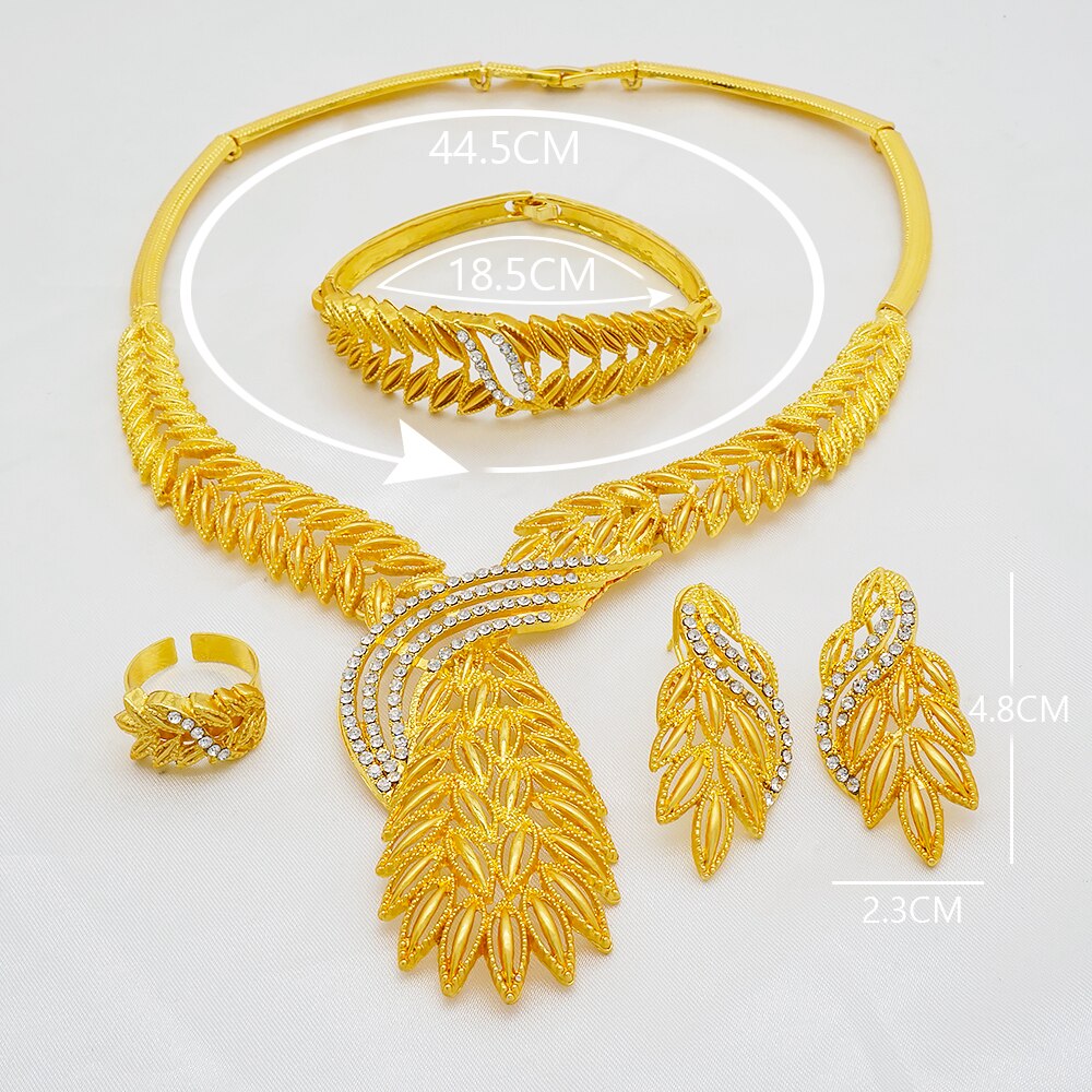 African bridal wedding gifts party Bracelet round Necklace earrings ring sets