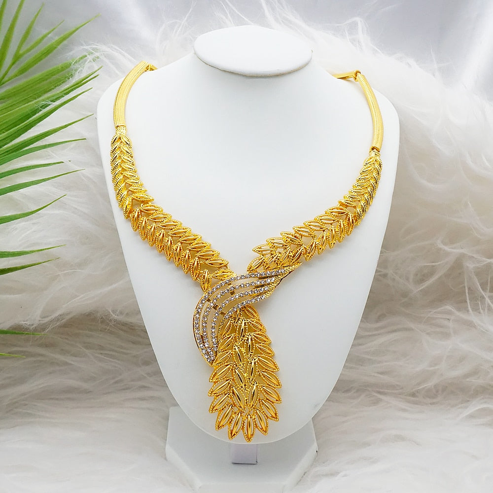 African bridal wedding gifts party Bracelet round Necklace earrings ring sets