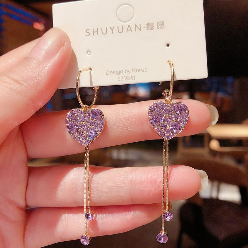 New Fashion Heart Drop Earrings