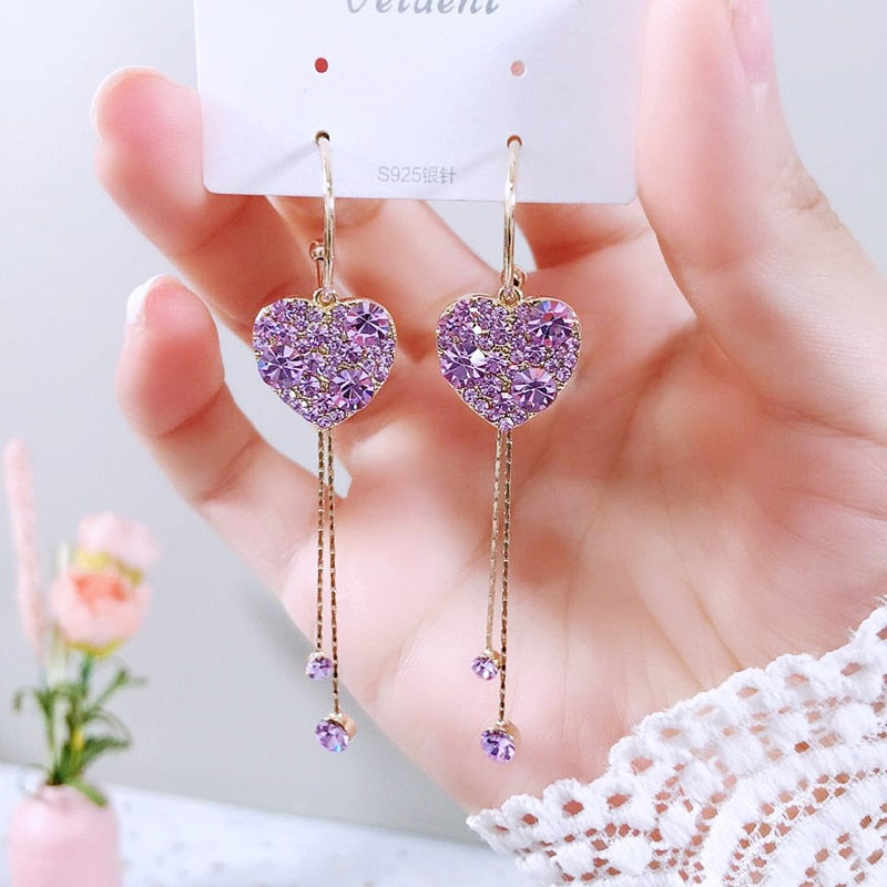 New Fashion Heart Drop Earrings