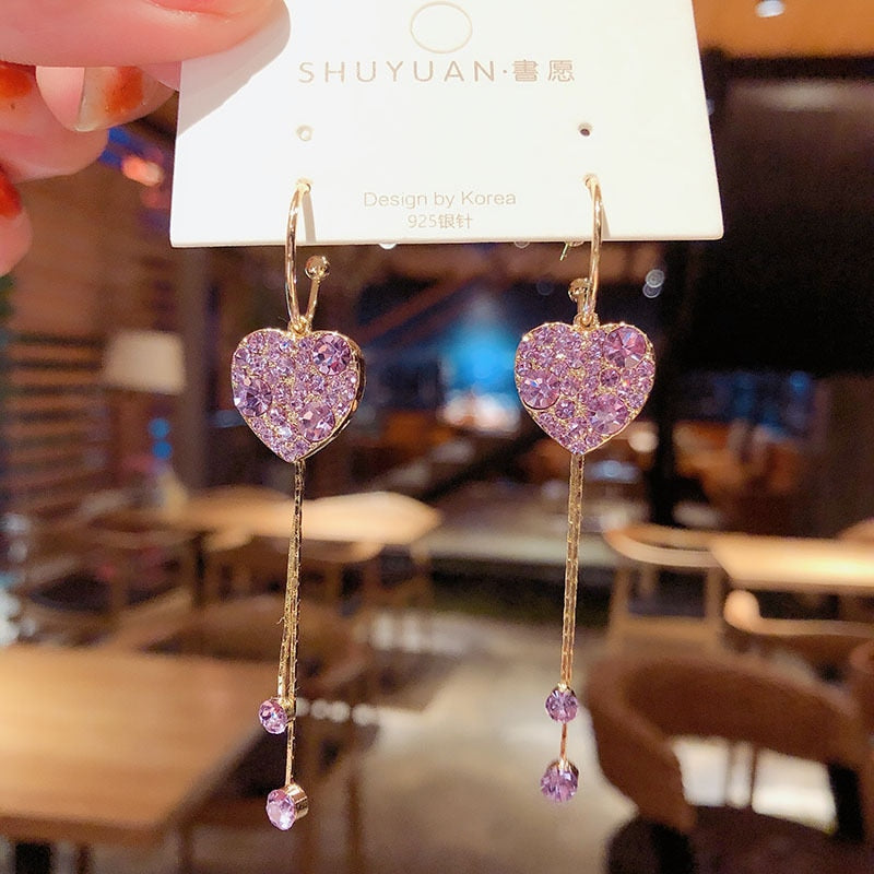 New Fashion Heart Drop Earrings