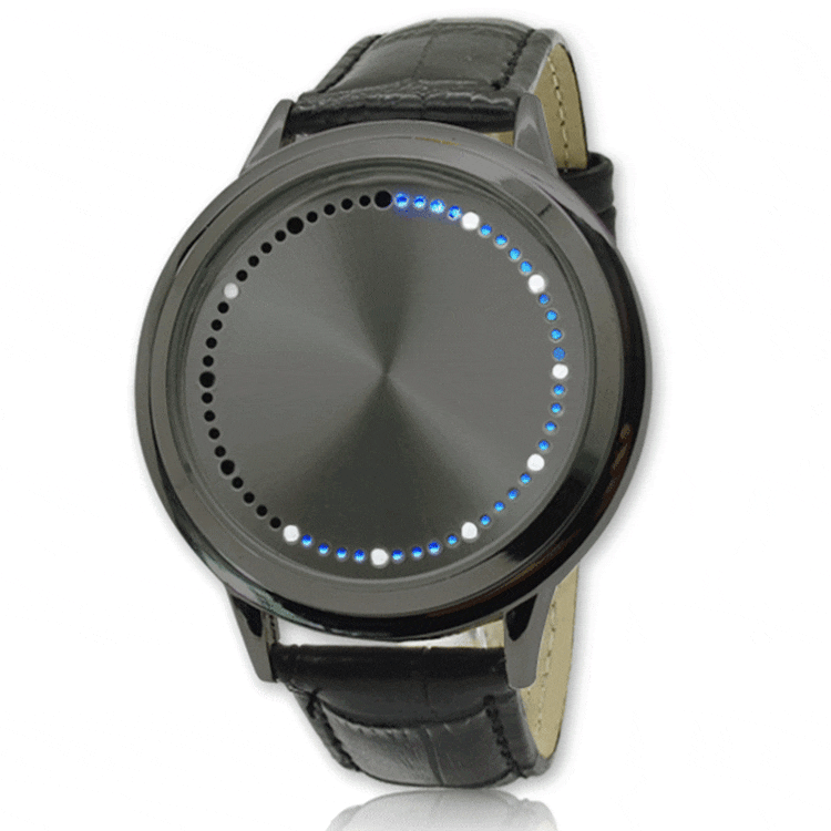 Led Touch Watches Fashion casual creative leather watch