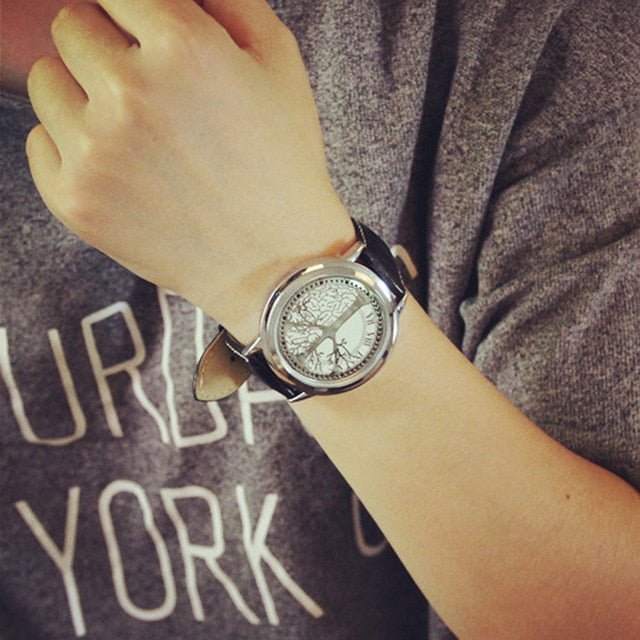 Led Touch Watches Fashion casual creative leather watch
