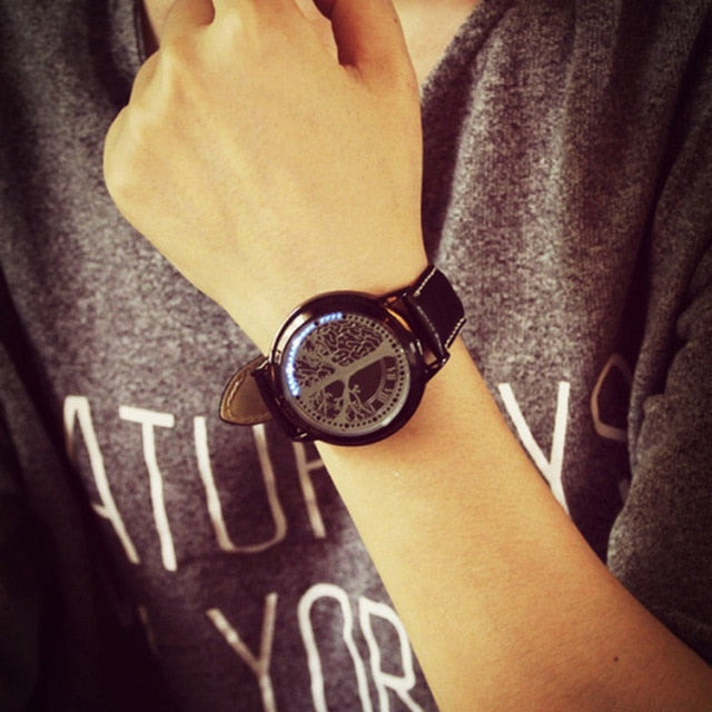 Led Touch Watches Fashion casual creative leather watch
