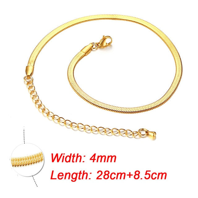 Charm Women Snake Chain Choker Necklace