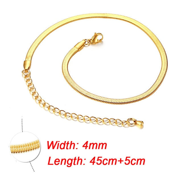 Charm Women Snake Chain Choker Necklace