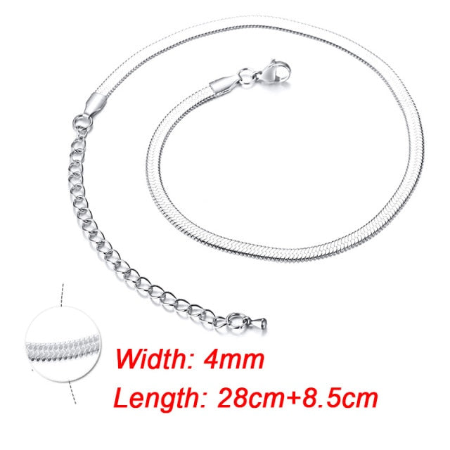 Charm Women Snake Chain Choker Necklace