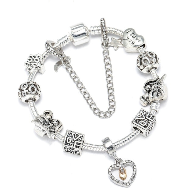 Fashion Bear Palm Dreamcatcher Feather Charm Bracelets For Women