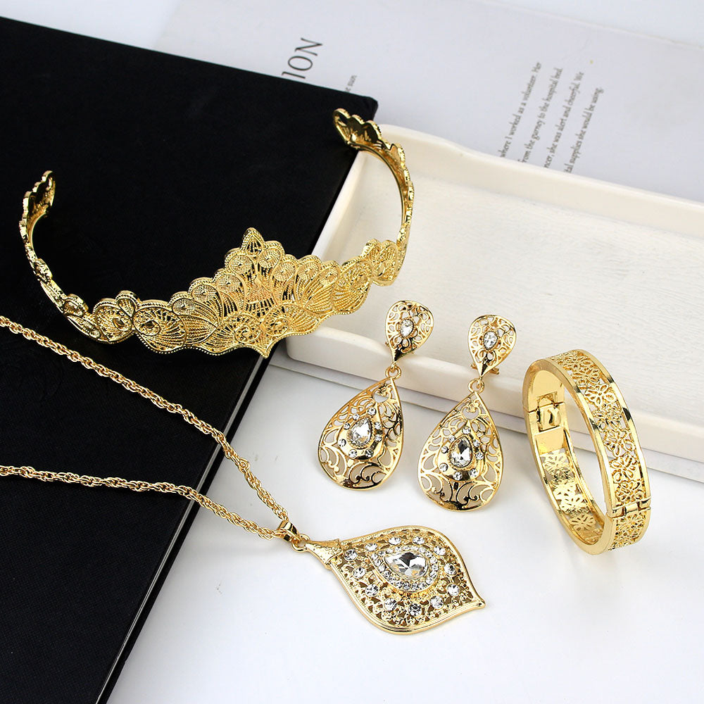 Gold Color Moroccan Wedding Jewelry Sets