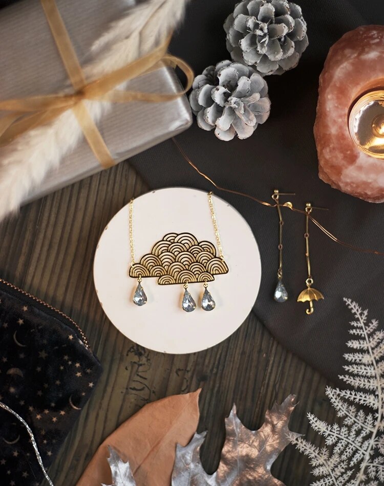 Rainy Day Earrings Gift Jewelry Set For women