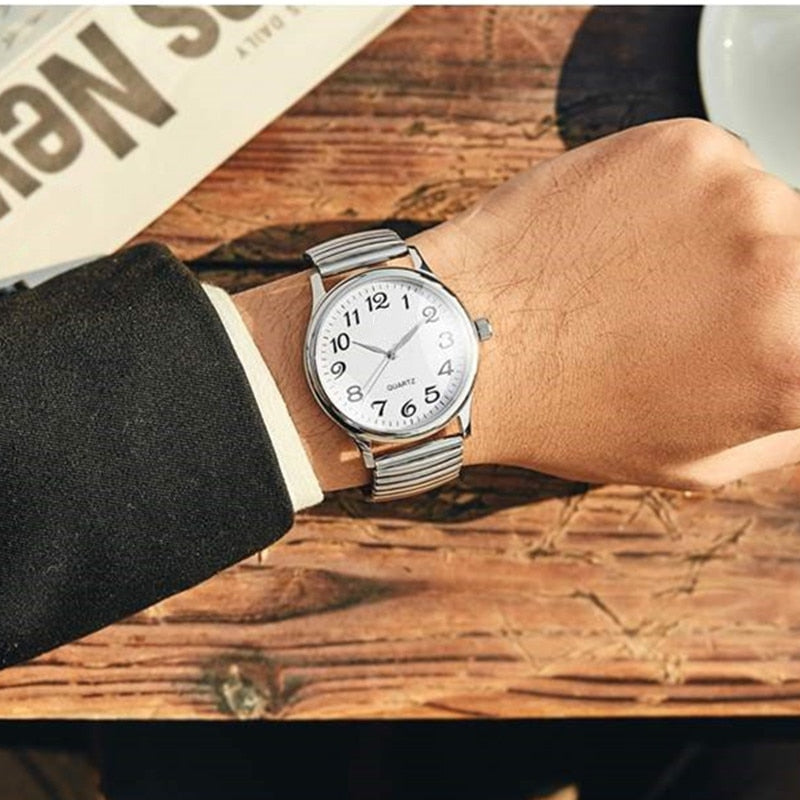 Couple Flexible Stretch Band Quartz Watches
