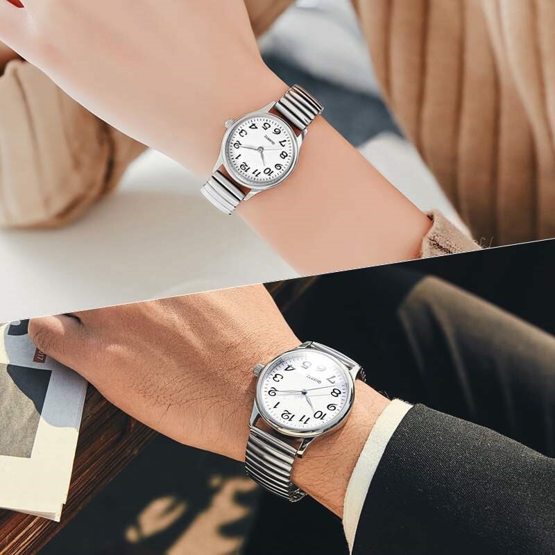 Couple Flexible Stretch Band Quartz Watches