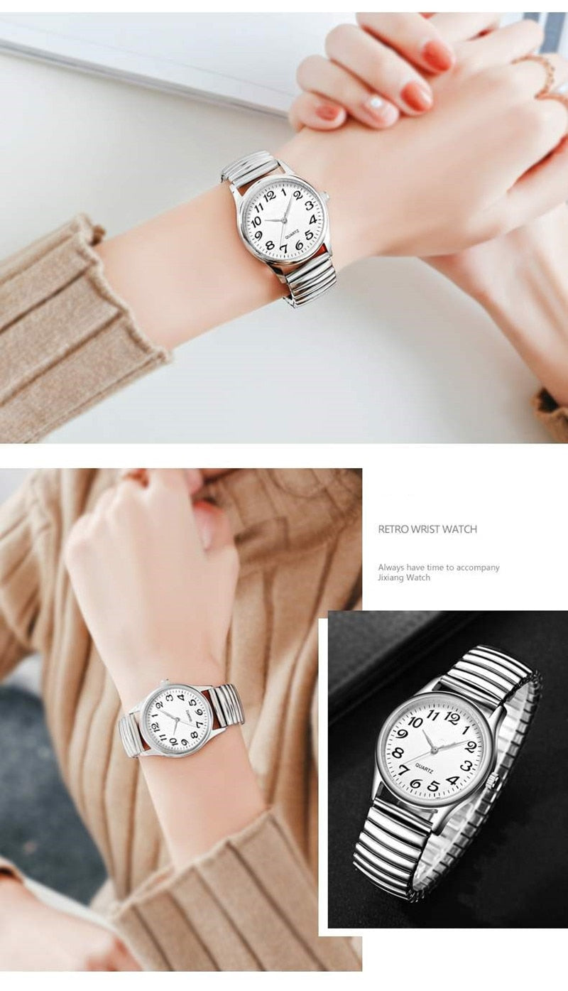 Couple Flexible Stretch Band Quartz Watches
