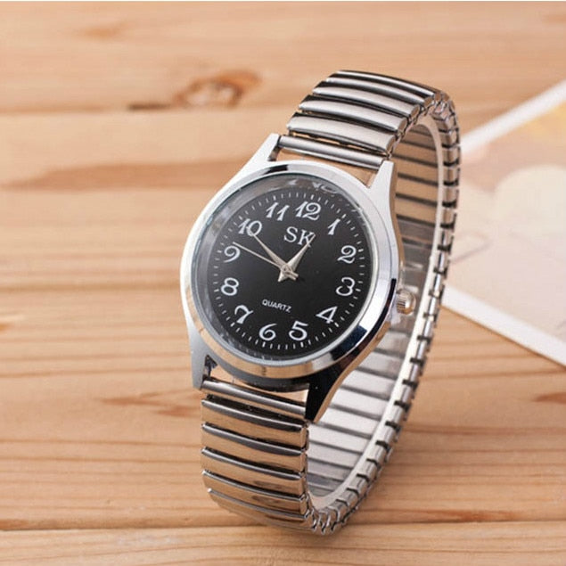 Couple Flexible Stretch Band Quartz Watches