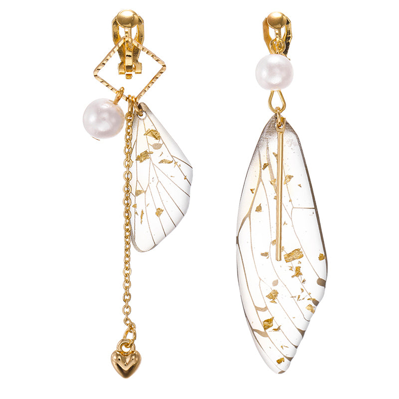 Korea Style Asymmetrical Fresh Enamel  Earrings