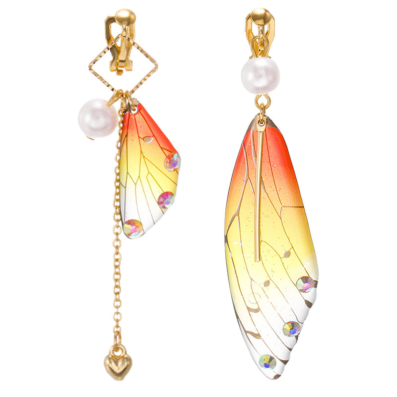 Korea Style Asymmetrical Fresh Enamel  Earrings