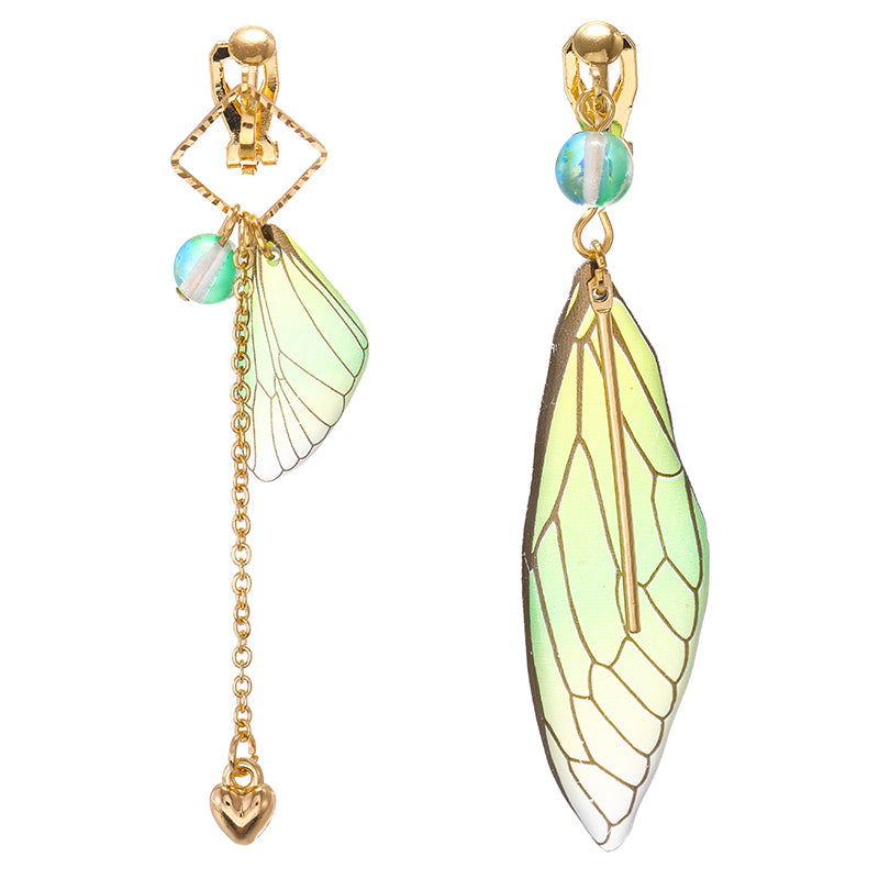 Korea Style Asymmetrical Fresh Enamel  Earrings