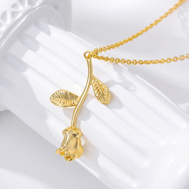 Gold Stainless Steel Stylish Butterfly Necklace