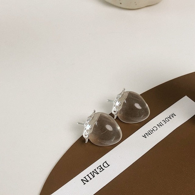 New  Korean Cherry Fruit Shaped Drop Earrings