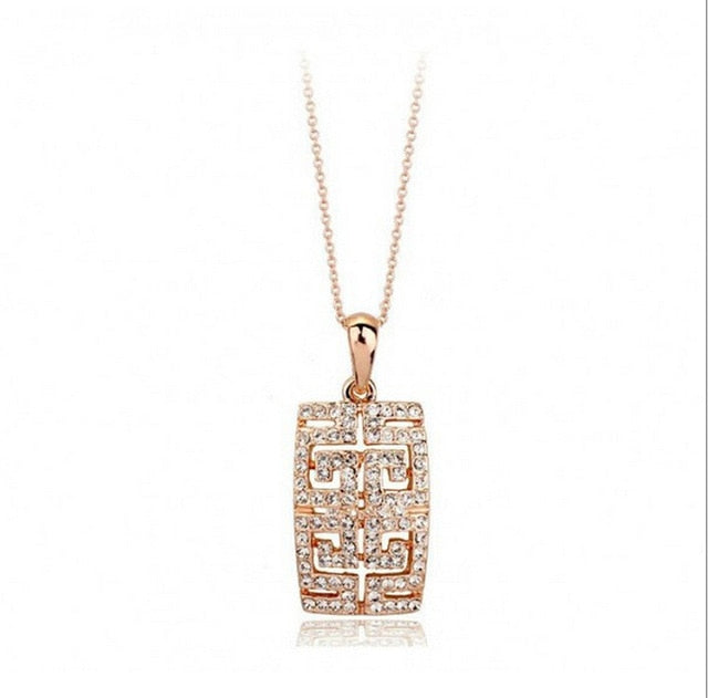 New Design Hot Sale gold-color Austria Crystal Jewelry Set