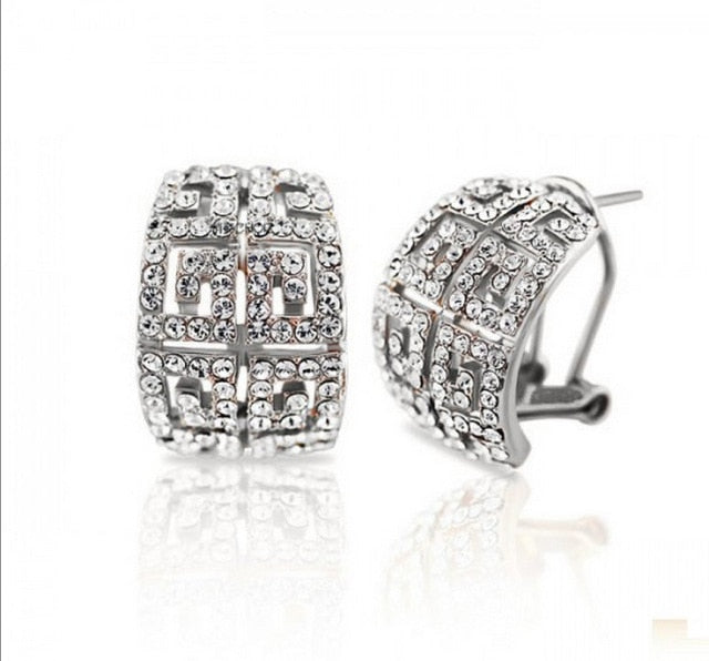 New Design Hot Sale gold-color Austria Crystal Jewelry Set