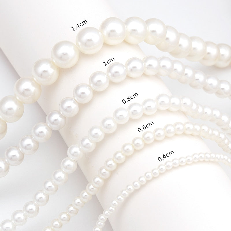 Fresh Style Small Ball Simulated Pearl Necklaces